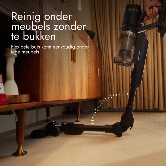 Aspirateur à main sans fil Bloomfold Swift – Aspirateur à main – Avec laser et détection des saletés – Puissant aspirateur sans fil de 350 W pour les poils d'animaux – Léger – Batterie d'une autonomie de 60 min