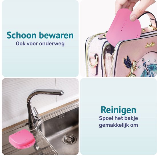 Alyze Plateau pour dents et appareils dentaires - rose