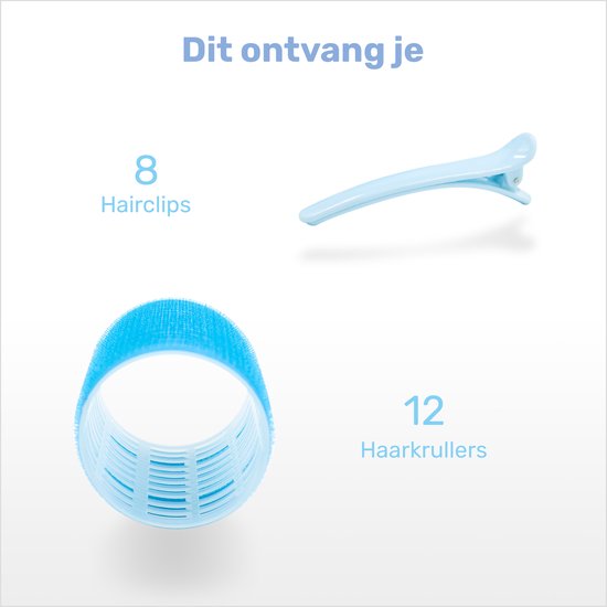 bigoudis 12 pièces - 8 pinces à cheveux incluses - grand - bigoudis - boucles sans chaleur - bigoudis adhésifs - bigoudis - bigoudis - autocollants - boucles sans chaleur