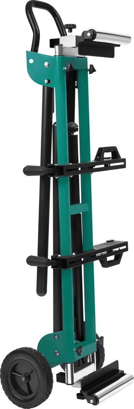 Chariot VONROC pour tronçonneuse - Chariot universel - Mobile - Réglable en hauteur et en largeur - Capacité de charge de 150 kg