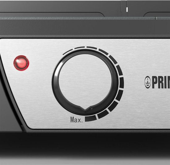 Princess BBQ Table Grill 112254 - Noir - Thermostat réglable - BBQ de table - Appareil pour grillades - Grande surface de cuisson - 2000W