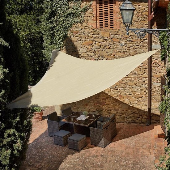 tectake - Auvent triangulaire 300 x 300 x 300 cm - 402602