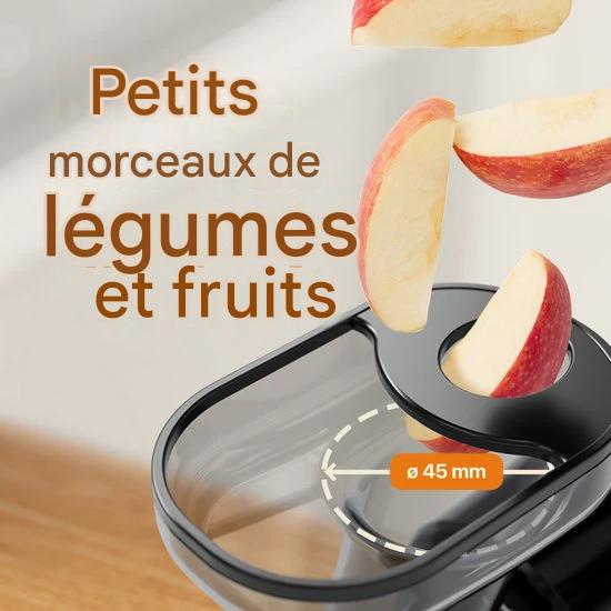KitchenBrothers Extracteur de jus - Compact - Presse-agrumes - Presse-légumes et fruits - 45 mm - 500 ml - Noir