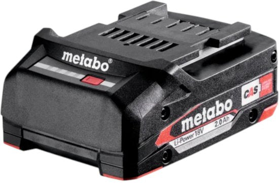 Metabo 625026000 Batterie pour outils 18 volts, 2,0 Ah, Li-ion, refroidissement par air