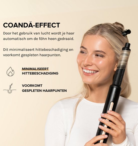 MAE® Airstyler II - Brosse soufflante et brosse à boucler - Fer à boucler 5 en 1 Multistyler - Hairwrap - Appareil de coiffure