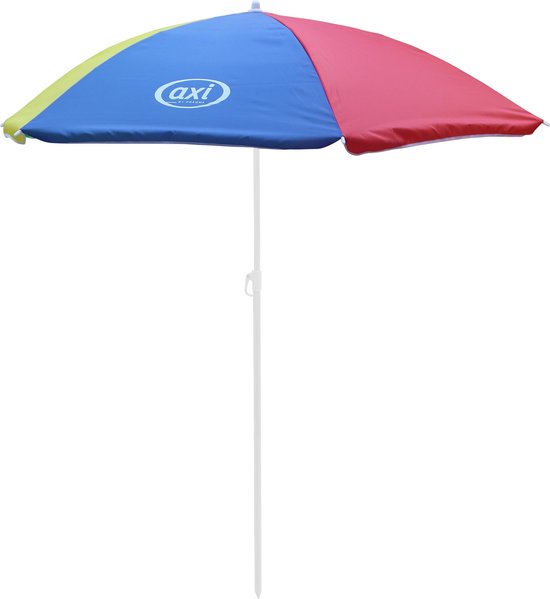 Table de pique-nique AXI Nick Zand & Water aux couleurs de l'arc-en-ciel - Parasol réglable - Bois certifié FSC - Table de pique-nique en bois pour enfants