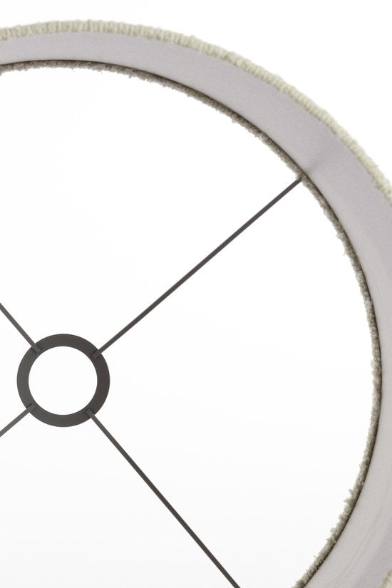 Light & Living - abat-jour - Bolero - blanc - tissu - Ø 50 cm - E27 - 2250205