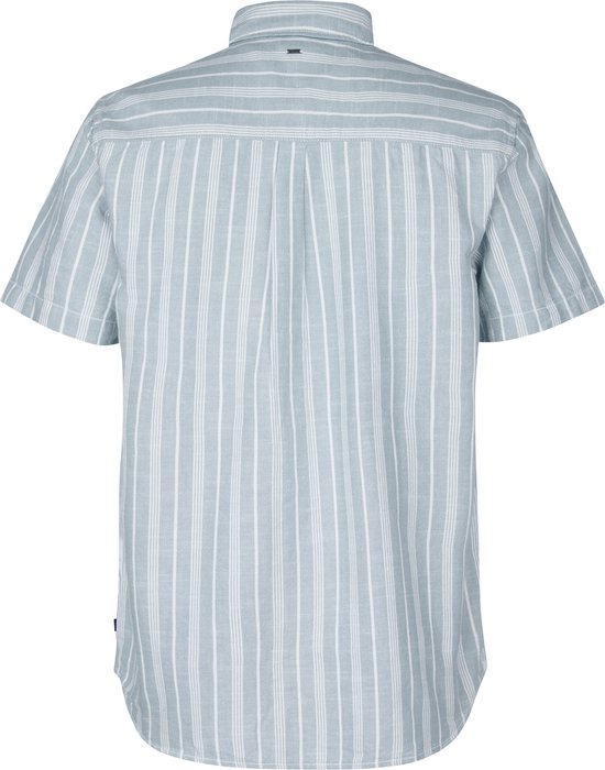 Petrol Industries - Chemise rayée pour homme Turtlevista - Bleu - Taille S