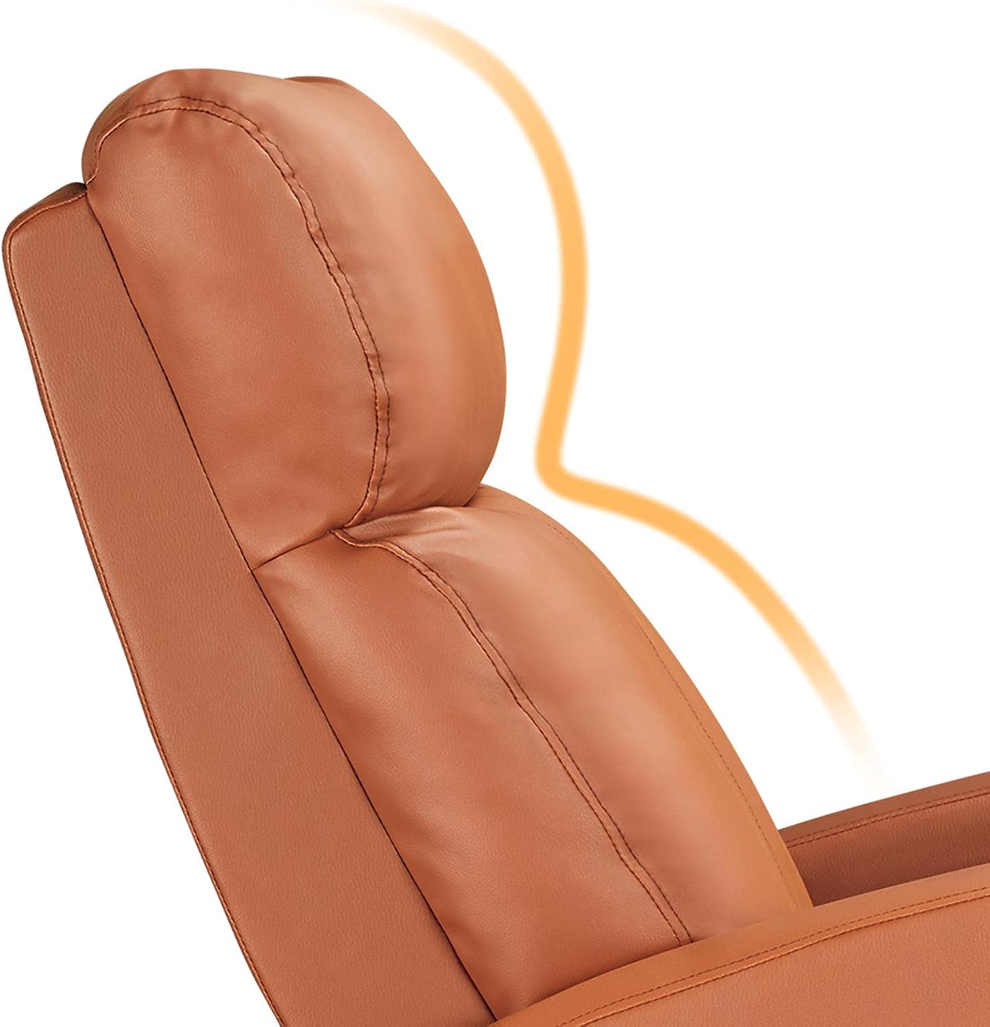 Ensemble de 2 fauteuils de relaxation Yaheetech - 67,3 x 85,1 x 99,6 cm - Repose-pieds réglable - Simili cuir - Couleur beige clair