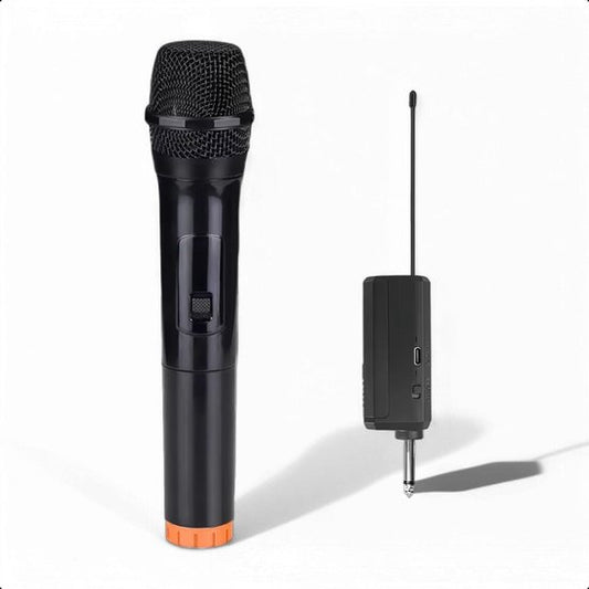 Tech Essentials® Ensemble de microphones sans fil - 2,4Ghz - Récepteur USB-C - Plug & Play | Karaoké - Studio - Jack 3,5-6,3mm - ASMR - Convient à Partybox