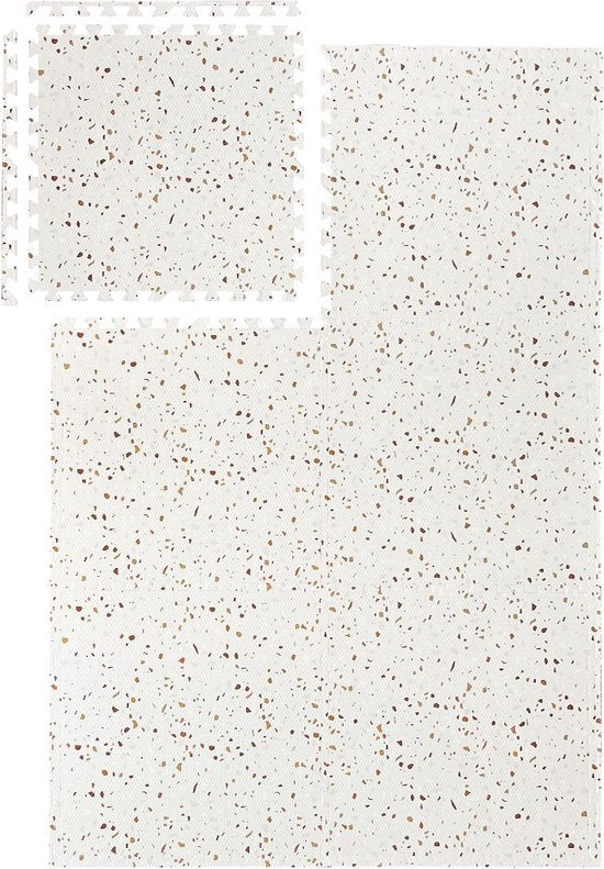 NilaFee™ - Tapis de jeu - Mousse - Bébé - Tapis d'éveil - Tapis de rampage - 180 x 120 x 1,5 cm - Tapis puzzle - Sac de rangement - Classic Sable