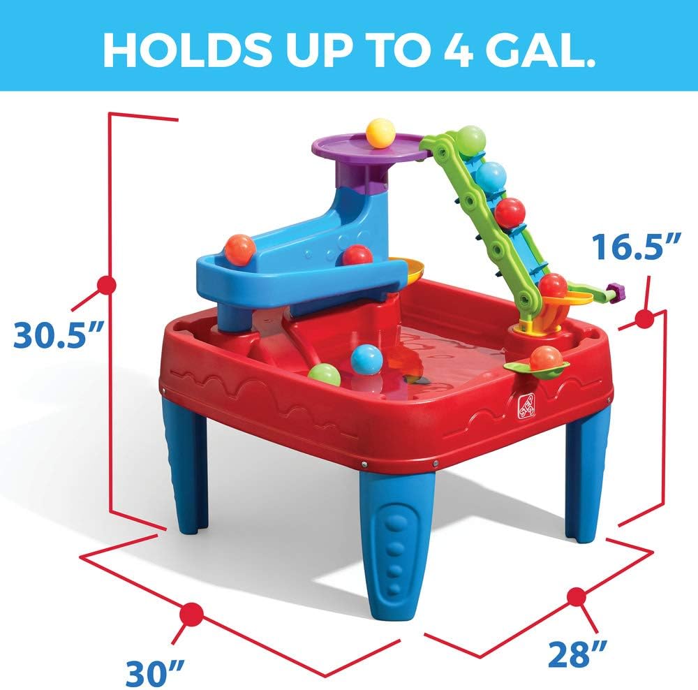 Table à eau Step2 Discovery Ball avec balles – Lot de 13 pièces – Jouets aquatiques pour l'intérieur et l'extérieur