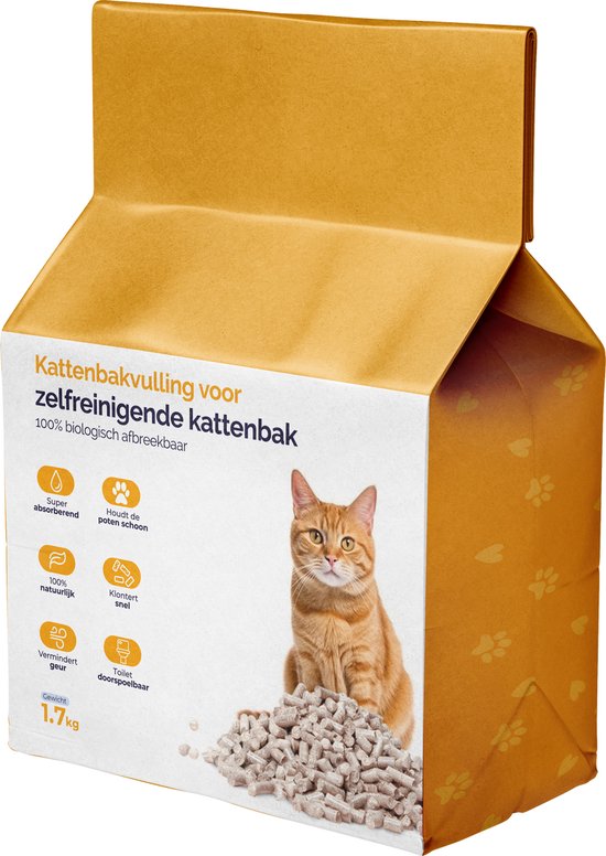 Litière pour chat - 9 L - Litière agglomérante pour bac à litière automatique - 100 % naturelle