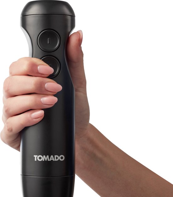 Tomado TSB3501B - Set mixeur plongeant - Hachoir - Fouet - 350W - 2 vitesses - Noir