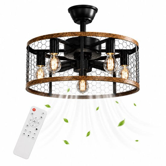 Ventilateur de plafond WERYOU® illuminAIR - Plafonnier - Ventilateur de plafond avec télécommande - Lampe de plafond - Ventilateur de plafond avec éclairage - Lampe ventilateur