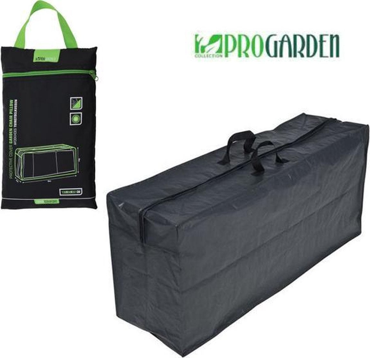 ProGarden luxe opberghoes voor tuinkussens - 130x50x32cm