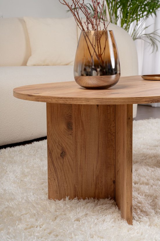 Table basse en bois « Sand » - 60 x 119 x 40 cm - Pin de l'Atlantique