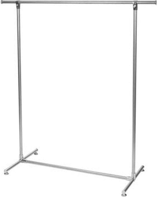 Perel Portemanteau sur roulettes, 1 barre, 120 x 50 x 120 cm, charge max. 75 kg, métal