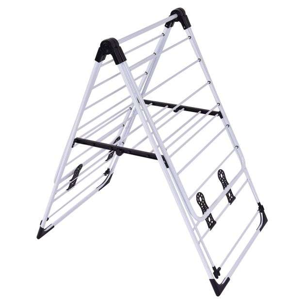 Coast Drying Rack Metal Extendable Black + Silver - 110-189 cm