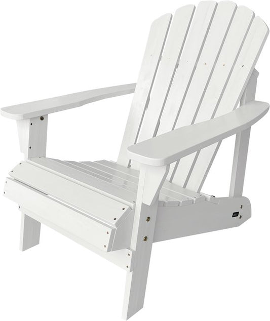 Chaise AXI Carmen Adirondack – Chaise longue en bois avec accoudoirs – Dossier haut - 90,5 x 78,4 x 93 cm