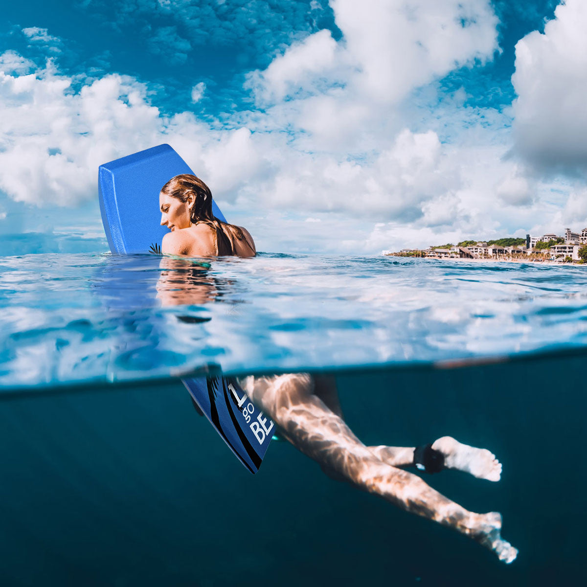 Bodyboard planche de natation légère pour enfants et adultes 106 cm bleu