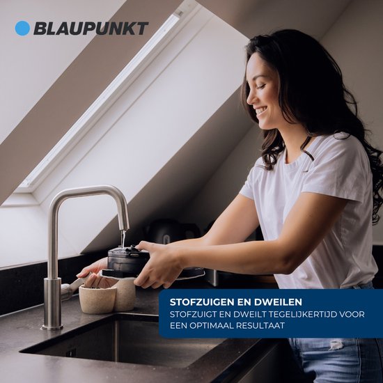 Blaupunkt Bluebot XBOOST BPK-VCBB1XB - Robot aspirateur avec fonction de nettoyage - Station de charge - Fonction d'aspiration turbo