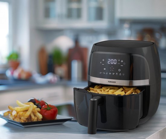 Tomado TAF3202B - Friteuse - Friteuse à air chaud - Capacité 3,2 litres - Affichage digital - 500g de frites - Sans PFAS - Best Buy - Aug & Nov 2024