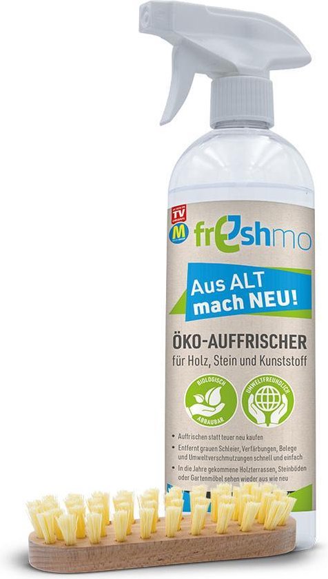 Mediashop Freshmo Set | Rafraîchisseur écologique pour le bois, la pierre et le plastique | Produit d'entretien écologique
