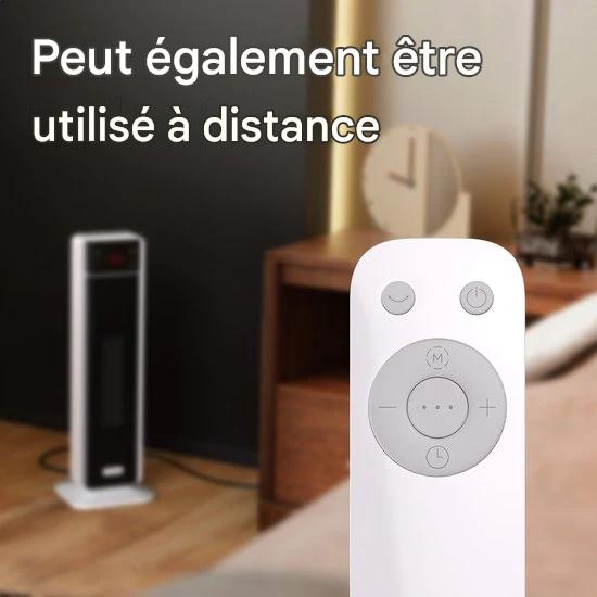 Fourneau électrique Auronic - Fourneau en céramique - Fourneau à tour - 2000W - Blanc