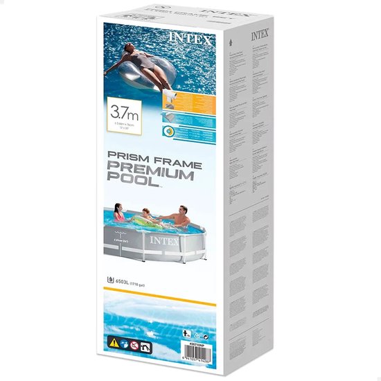Piscine à armature Intex Prism - Modèle rond - 366 x 76 cm - Bleu