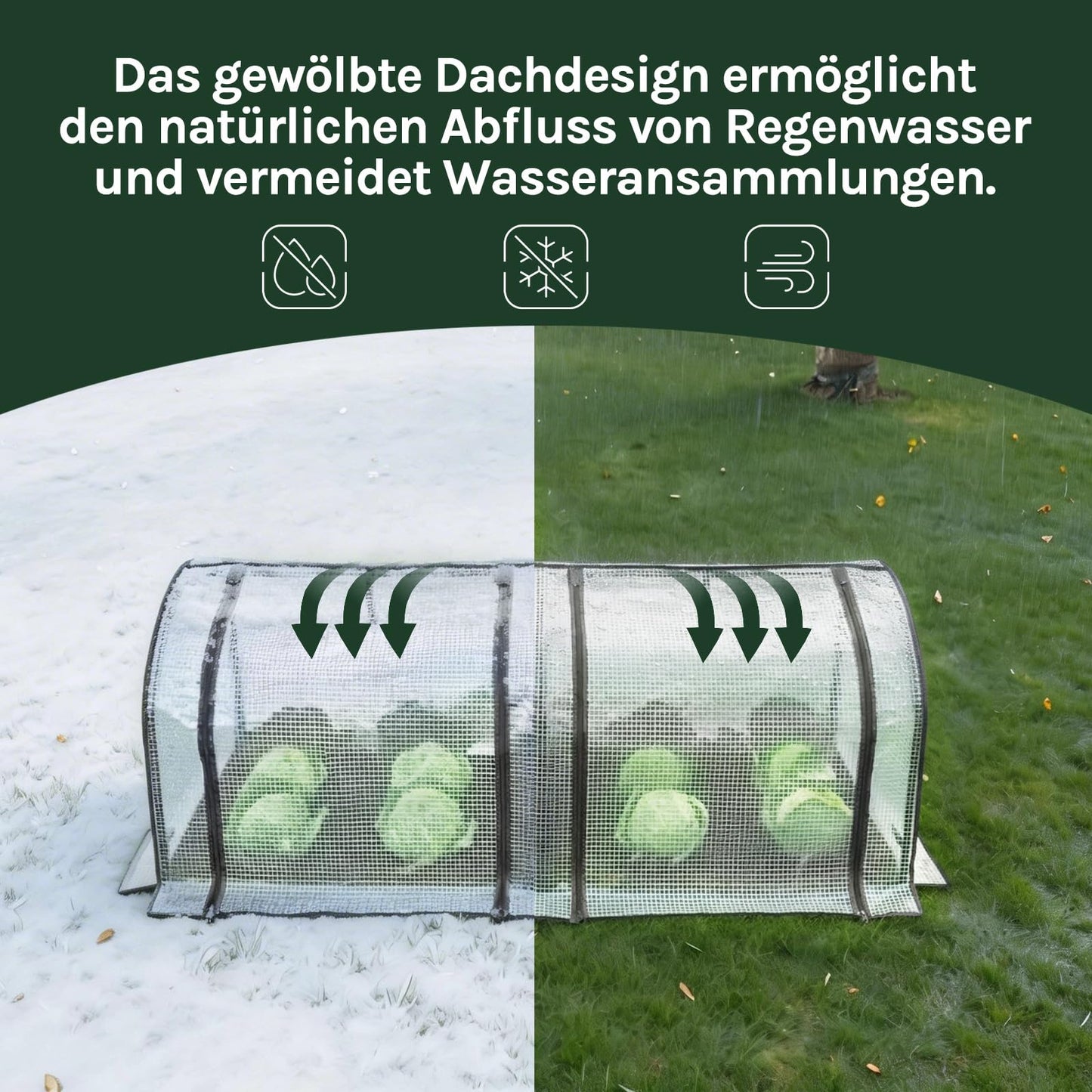 Serre à tomates WOLTU - mini-serre pour jardin et balcon - étanche avec film maillé en PE résistant aux UV - 130 x 60 x 50 cm - blanc