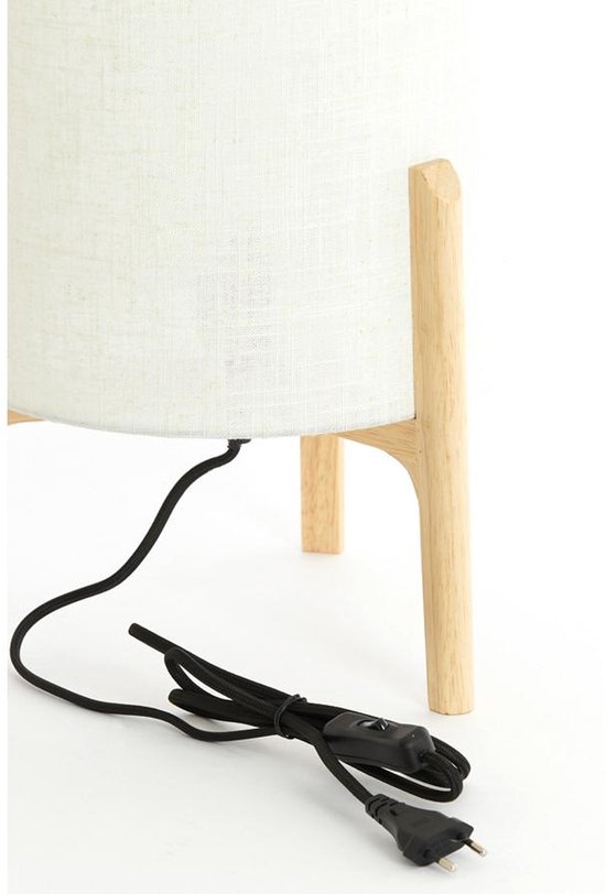 Lampe de table Light & Living marron - Bois - Ø 28 x 44 cm - E27