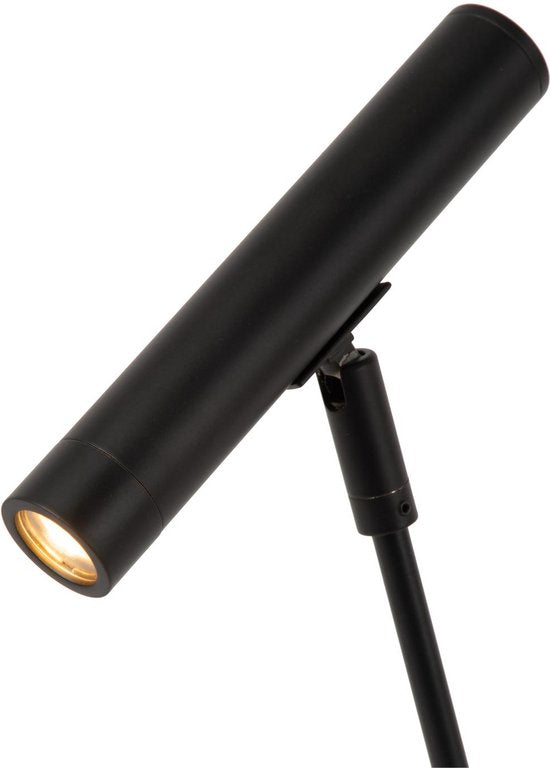 Lucide ALEC - Lampadaire - LED 3 StepDim - G9 - 1x3 W 2700 K - Anneaux interchangeables inclus - Noir