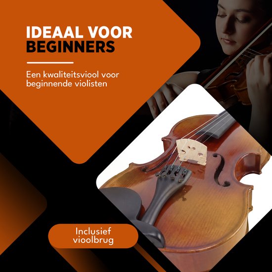 Kit de démarrage pour violon Finesse - avec étui et accessoires - 4/4 - Violon - Paris