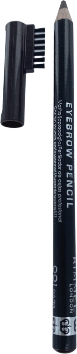 Crayon à sourcils Rimmel London Professional - 001 Dark Brown - 1 g - Avec peigne - Résistant aux frottements