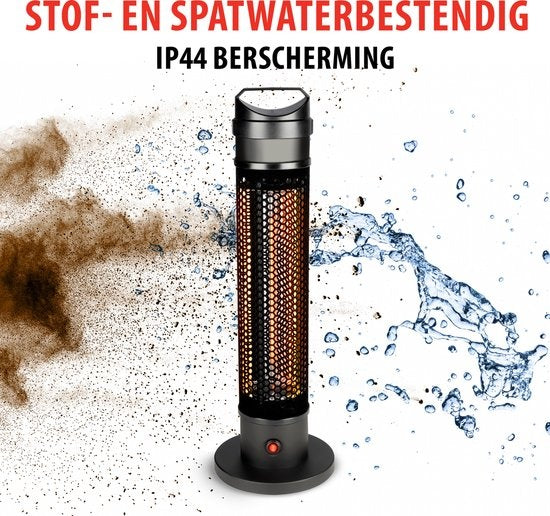 alpina Heater Chauffe-terrasse - Chauffage infrarouge - IP44 résistant aux éclaboussures - 800W