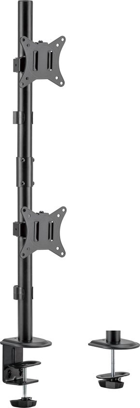 Support de moniteur 2 écrans l'un sur l'autre - bras de moniteur 2 écrans