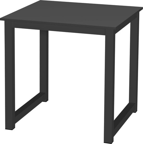 Table de cuisine - table de bureau - 75 cm x 75 cm - noir