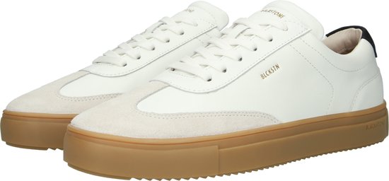 Blackstone SLATE HARPER - DG516 Blanc Noir - Baskets basses - Homme - Blanc - Pointure : 45