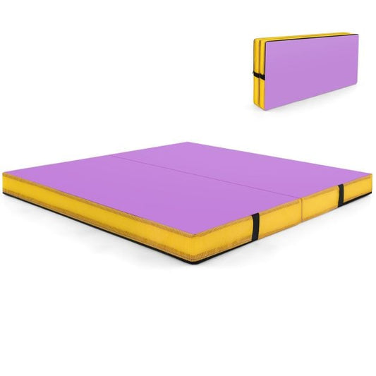Tapis de gymnastique pliable Coast – 122 x 122 x 10 cm – Mousse EPE – Violet