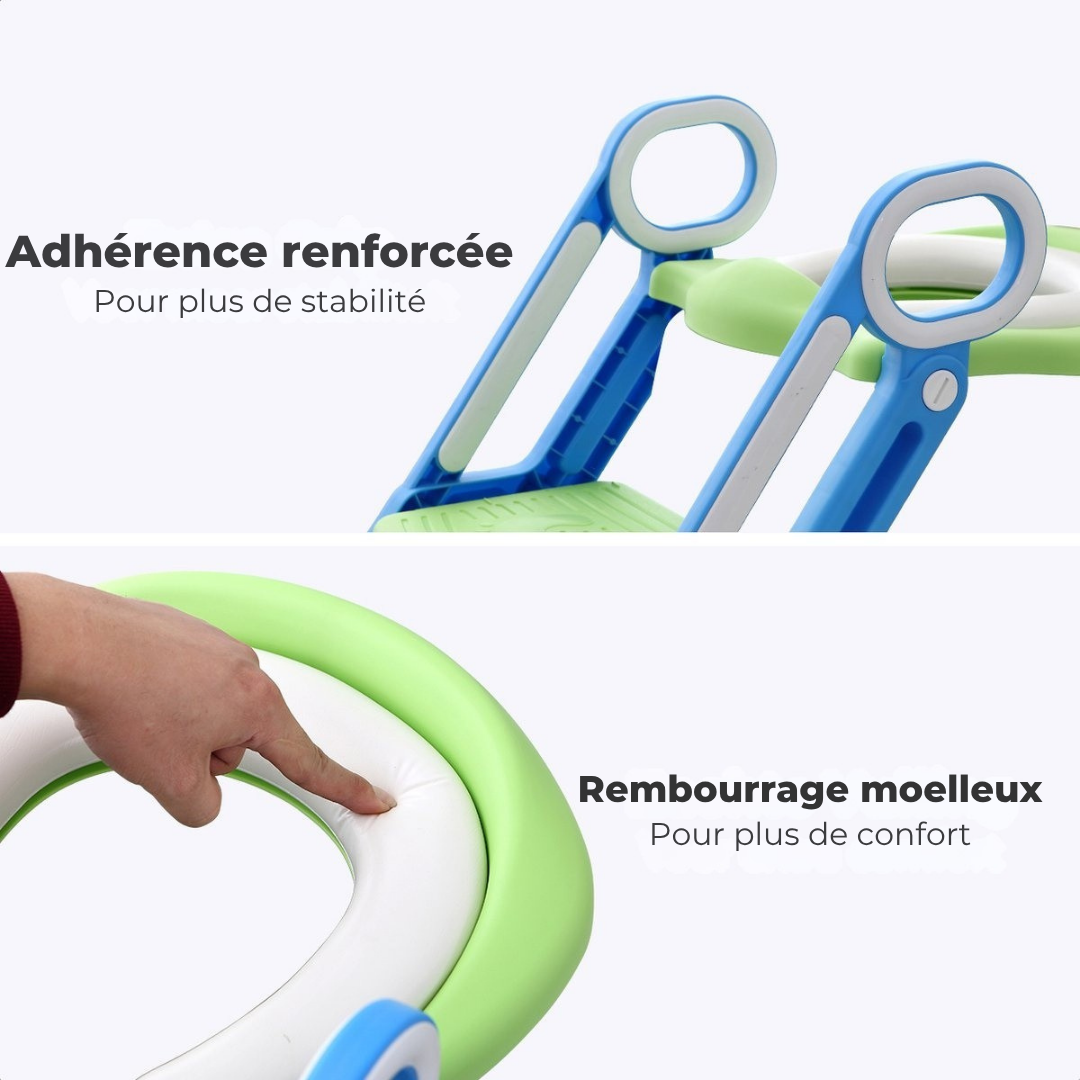 Réducteur de toilettes LifeGoods - Pot pour enfant - 2 à 7 ans - Vert/Bleu
