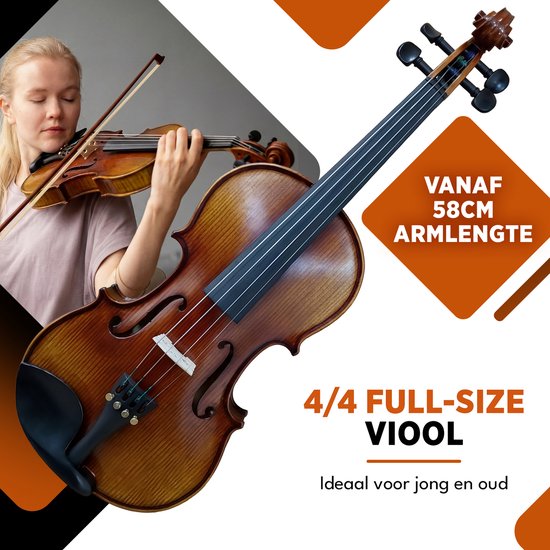 Kit de démarrage pour violon Finesse - avec étui et accessoires - 4/4 - Violon - Paris