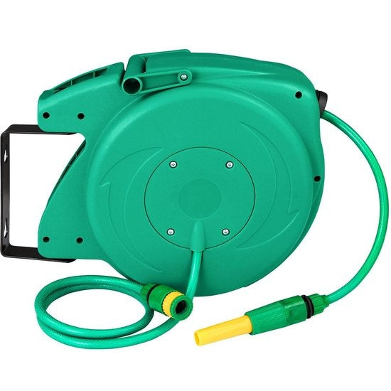 TecTake - Enrouleur de jardin 10 mètres - Enrouleur - vert - 402761