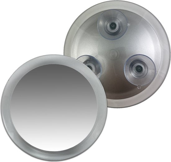 Miroir de maquillage grossissant 7x - Miroir en acrylique à ventouse, Ø 17 cm