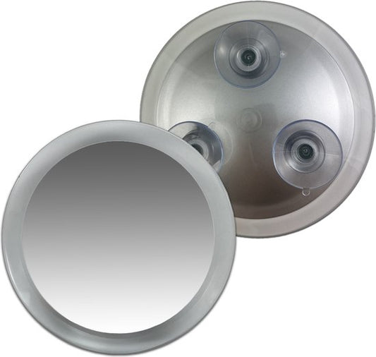Miroir de maquillage grossissant 7x - Miroir en acrylique à ventouse, Ø 17 cm