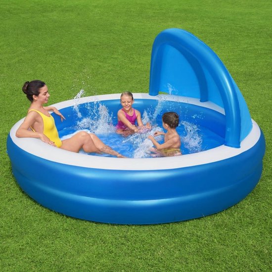 Bestway - Piscine - avec - auvent - Journées d'été - 241 x 140 - cm