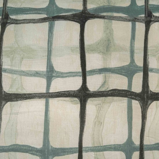 Housse de couette Kayori Yasu en coton - 200 x 200-220 + 2 taies d'oreiller - Double - Motif unique - Bleu