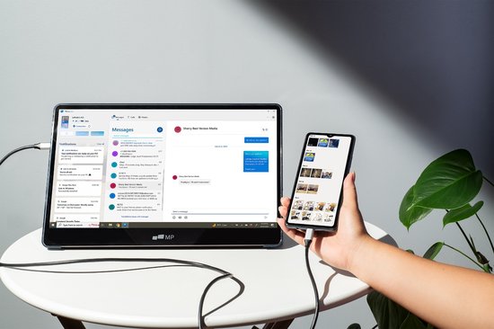 Mobile Pixels - OLED - Glance Plus - Écran portable de 15,6 pouces avec étui rabattable