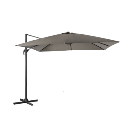 Coast 300 x 300 cm Floating Parasol Grey - Parasol de terrasse et de marché inclinable et rotatif à 360°.