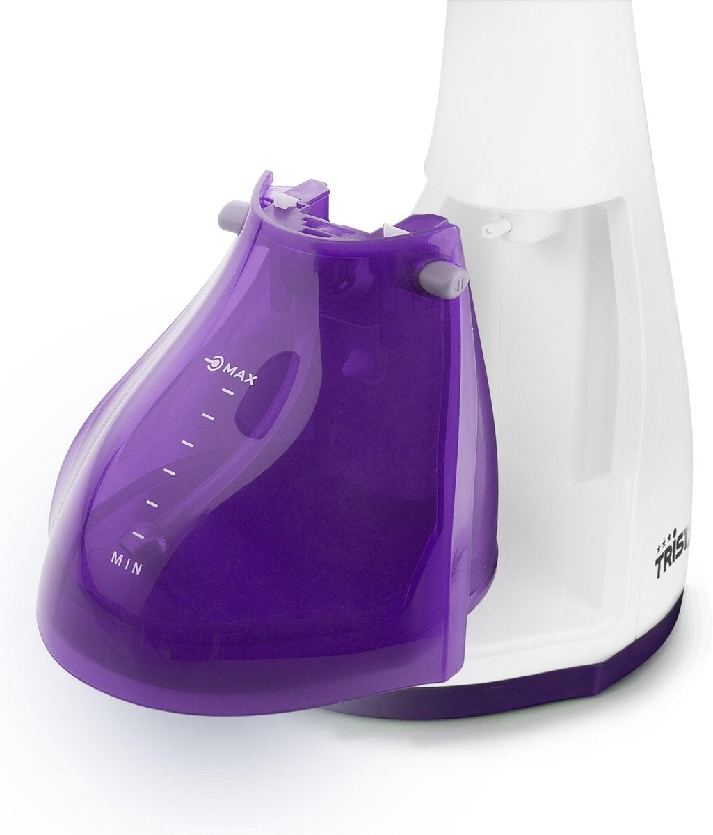 Tristar Steamer à vêtements ST-8916 - Pour vêtements et meubles - Inclut 2 brosses d'appoint - Violet/Blanc